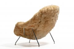 Eero Saarinen Eero Saarinen Womb Chair for Knoll Upholstered in Hand Sewn Champagne Alpaca - 4333690