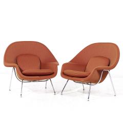 Eero Saarinen Eero Saarinen for Knoll 70LS Mid Century Petite Womb Chair Pair - 3875429