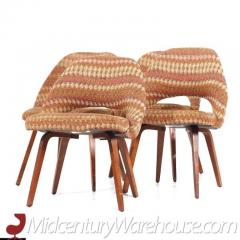 Eero Saarinen Eero Saarinen for Knoll Bentwood Executive Dining Chairs Set of 4 - 3513684