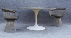 Eero Saarinen Eero Saarinen for Knoll Early Tulip Table Cast Iron Base White Laminate 54  - 3562229
