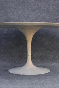 Eero Saarinen Eero Saarinen for Knoll Early Tulip Table Cast Iron Base White Laminate 54  - 3562234