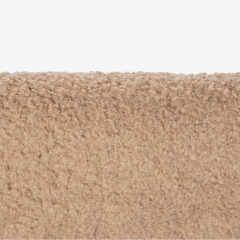 Eero Saarinen Eero Saarinen for Knoll Executive Armless Chairs in Curly Boucl Brushed Brass - 3128864