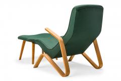 Eero Saarinen Eero Saarinen for Knoll Fabric Upholstered Grasshopper Chair and Footstool - 2789383