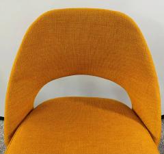 Eero Saarinen Eero Saarinen for Knoll MCM Tumeric Orange Uphostery Side Chair a Pair - 3815889