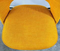 Eero Saarinen Eero Saarinen for Knoll MCM Tumeric Orange Uphostery Side Chair a Pair - 3815894