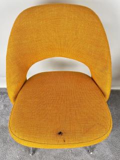 Eero Saarinen Eero Saarinen for Knoll MCM Tumeric Orange Uphostery Side Chair a Pair - 3816055