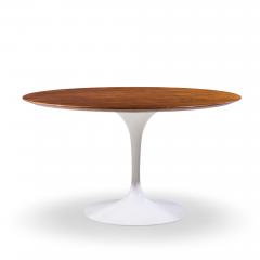 Eero Saarinen Eero Saarinen for Knoll Mid Century 54 Inch Walnut Tulip Dining Table - 4484939