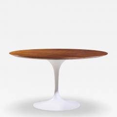 Eero Saarinen Eero Saarinen for Knoll Mid Century 54 Inch Walnut Tulip Dining Table - 4485123