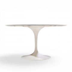 Eero Saarinen Eero Saarinen for Knoll Mid Century 54 Tulip Carrara Marble Dining Table - 4639233