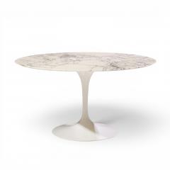 Eero Saarinen Eero Saarinen for Knoll Mid Century 54 Tulip Carrara Marble Dining Table - 4639235