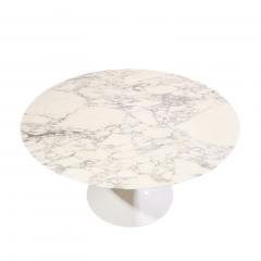 Eero Saarinen Eero Saarinen for Knoll Mid Century 54 Tulip Carrara Marble Dining Table - 4639236