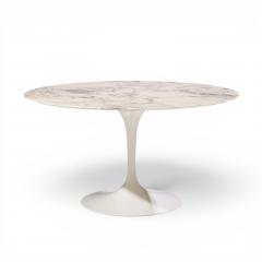 Eero Saarinen Eero Saarinen for Knoll Mid Century 54 Tulip Carrara Marble Dining Table - 4639365