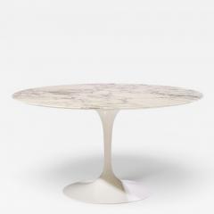 Eero Saarinen Eero Saarinen for Knoll Mid Century 54 Tulip Carrara Marble Dining Table - 4639366