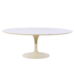 Eero Saarinen Eero Saarinen for Knoll Mid Century 78 Inch Oval Tulip Dining Table - 4028525