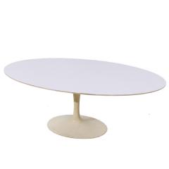 Eero Saarinen Eero Saarinen for Knoll Mid Century 78 Inch Oval Tulip Dining Table - 4028529