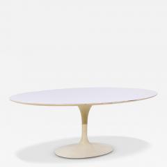 Eero Saarinen Eero Saarinen for Knoll Mid Century 78 Inch Oval Tulip Dining Table - 4031068