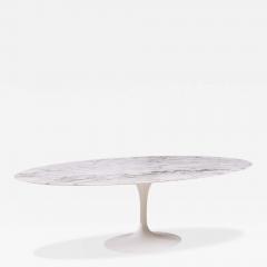 Eero Saarinen Eero Saarinen for Knoll Mid Century 96 inch Oval Marble Tulip Dining Table - 4241974