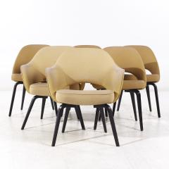 Eero Saarinen Eero Saarinen for Knoll Mid Century Bentwood Executive Dining Chairs Set of 6 - 3889905