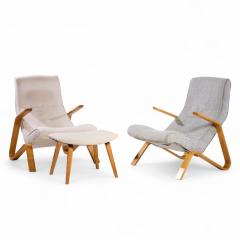 Eero Saarinen Eero Saarinen for Knoll Mid Century Grasshopper Lounge Chairs Pair and Ottoman - 4418073