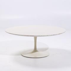 Eero Saarinen Eero Saarinen for Knoll Mid Century Tulip 36 inch White Laminate Coffee Table - 4061227