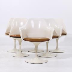 Eero Saarinen Eero Saarinen for Knoll Mid Century Tulip Dining Chairs Set of 6 - 4153884