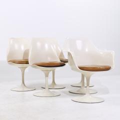 Eero Saarinen Eero Saarinen for Knoll Mid Century Tulip Dining Chairs Set of 6 - 4153885