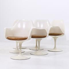 Eero Saarinen Eero Saarinen for Knoll Mid Century Tulip Dining Chairs Set of 6 - 4153886