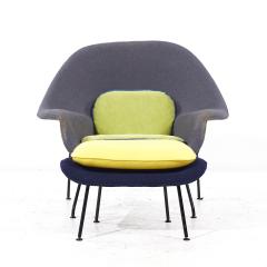 Eero Saarinen Eero Saarinen for Knoll Mid Century Womb Chair with Ottoman - 3943362