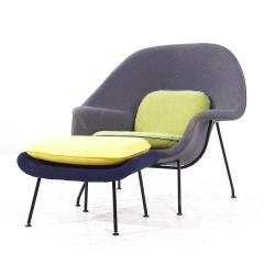 Eero Saarinen Eero Saarinen for Knoll Mid Century Womb Chair with Ottoman - 3943366