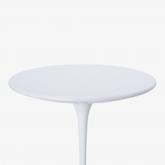 Eero Saarinen Eero Saarinen for Knoll Tulip Pedestal Accent Side Table in White Laminate - 3135548