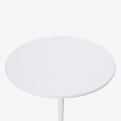 Eero Saarinen Eero Saarinen for Knoll Tulip Pedestal Accent Side Table in White Laminate - 3135551