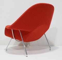 Eero Saarinen Eero Saarinen for Knoll Womb Chair and Ottoman in Red Boucle - 4543794