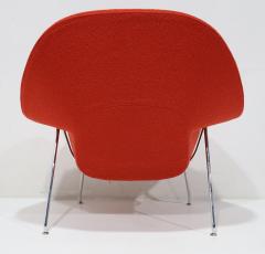 Eero Saarinen Eero Saarinen for Knoll Womb Chair and Ottoman in Red Boucle - 4543797