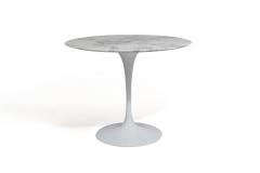 Eero Saarinen Knoll Saarinen 35 Round Arabescato Marble Dining Table - 1264762