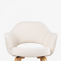 Eero Saarinen Knoll Saarinen Executive Arm Chairs in Italian Boucl Oak Legs Set of 6 - 3369615