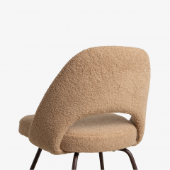 Eero Saarinen Knoll Saarinen Executive Armless Chairs in Boucl Bronze Coated Legs - 3385477