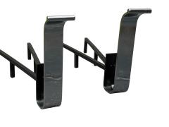 Eero Saarinen MODERNIST POLISHED STEEL ART DECO ANDIRONS - 4705142