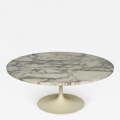 Eero Saarinen Mid Century Modern Eero Saarinen Round Marble Tulip Cocktail Table for Knoll - 3751389