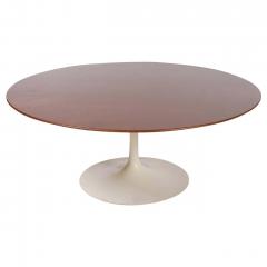 Eero Saarinen Mid Century Modern Eero Saarinen for Knoll Tulip Coffee Table with Walnut Top - 2438699