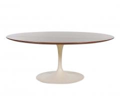 Eero Saarinen Mid Century Modern Eero Saarinen for Knoll Tulip Coffee Table with Walnut Top - 2438712