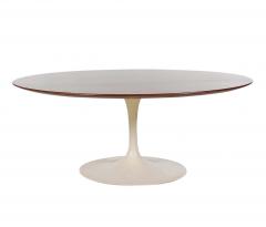 Eero Saarinen Mid Century Modern Eero Saarinen for Knoll Tulip Coffee Table with Walnut Top - 2438713