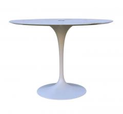 Eero Saarinen Mid Century Modern Knoll Tulip Dining Conference Table or Desk in White Marble - 2896763