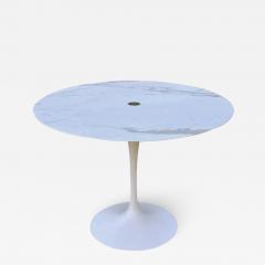 Eero Saarinen Mid Century Modern Knoll Tulip Dining Conference Table or Desk in White Marble - 2898822