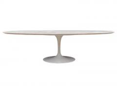 Eero Saarinen Mid Century Modern Oval Travertine Marble Cocktail Table by Saarinen for Knoll - 3284640