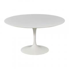 Eero Saarinen Round Knoll Saarinen Tulip Dining Table White Laminate 50th Anniversary MCM - 2929110