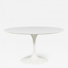 Eero Saarinen Round Knoll Saarinen Tulip Dining Table White Laminate 50th Anniversary MCM - 2930687