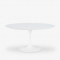 Eero Saarinen Saarinen 54 Round Tulip Pedestal Dining Table in White Laminate by Knoll - 4364042