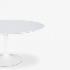 Eero Saarinen Saarinen 60 Round Tulip Pedestal Dining Table in White Laminate by Knoll - 4364051