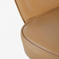 Eero Saarinen Saarinen Executive Arm Chair in Caramel Edelman Leather by Knoll Swivel Base - 3412275