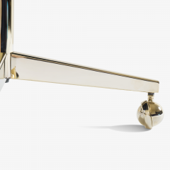 Eero Saarinen Saarinen Executive Arm Chair in Navy Velvet Swivel Base 24k Gold Edition S 6 - 610643